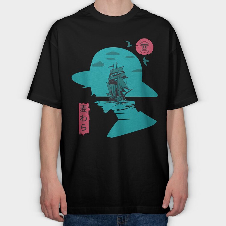 One Piece 52, Tricou Oversize Barbati (Unisex)