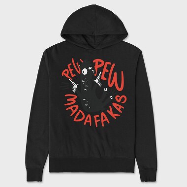 Pew Pew Llama, Hanorac Oversize Barbati (Unisex)