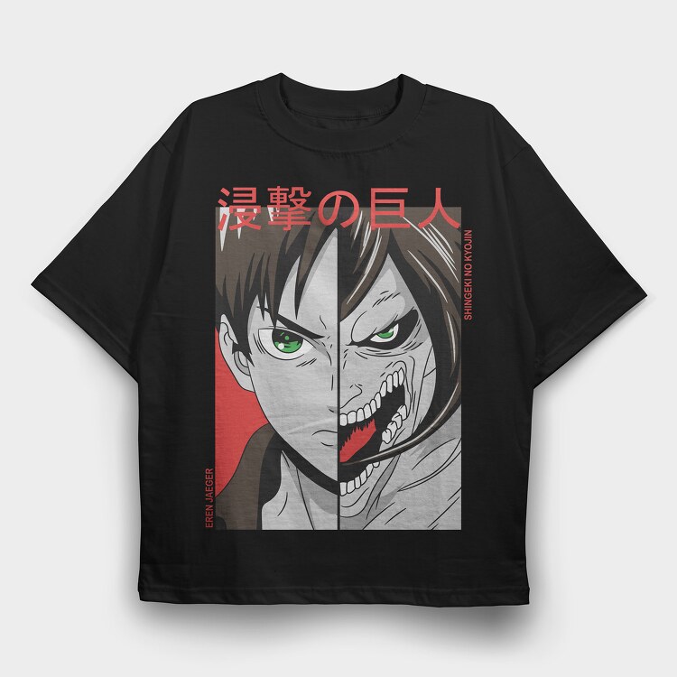 Attack on Titan 32, Tricou Oversize Barbati (Unisex)