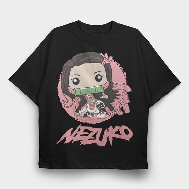 Funko Anime Demon Slayer Nezuko Kamado 2, Tricou Oversize Barbati (Unisex)