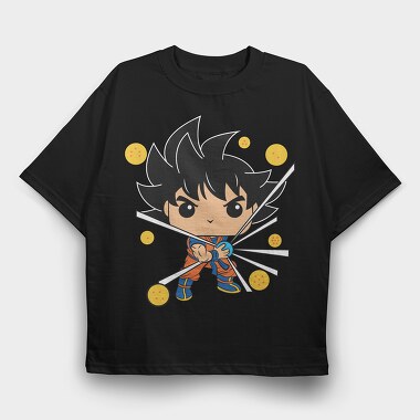 Funko Anime Drangon Ball Z 2, Tricou Oversize Barbati (Unisex)