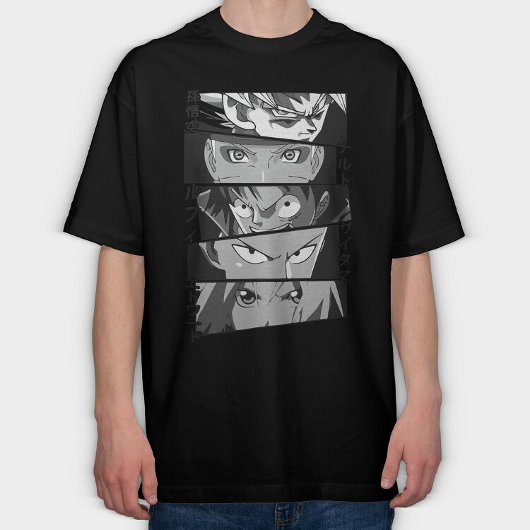 Dragon Ball Z 1, Tricou Oversize Barbati (Unisex)