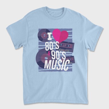 80 S and 90 S Music, Tricou Barbati (Unisex)