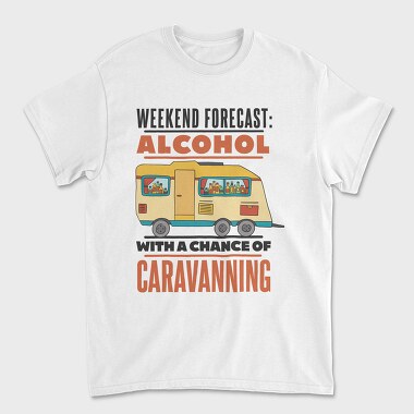 Alcohol and Camping, Tricou Barbati (Unisex)