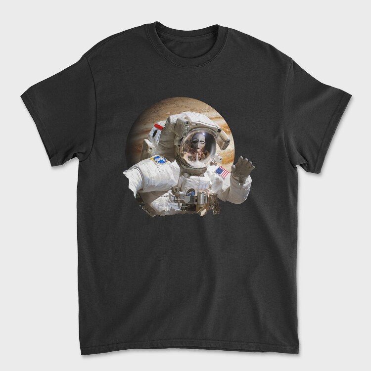 Alien Astronaut, Tricou Barbati (Unisex)