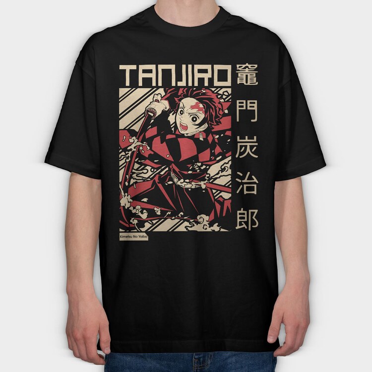 Tanjiro, Tricou Oversize Barbati (Unisex)