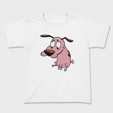 Cartoon Retro Courage the Cowardly Dog 4, Tricou Copii