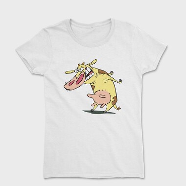 Cartoon Retro Cow and Chicken 1, Tricou Femei