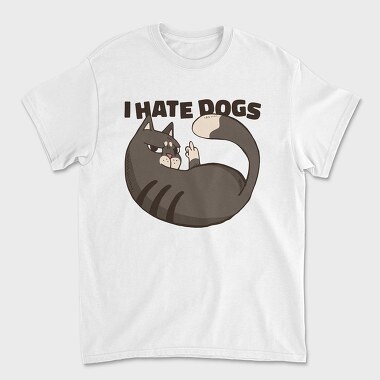 Cat Hate Dogs, Tricou Barbati (Unisex)