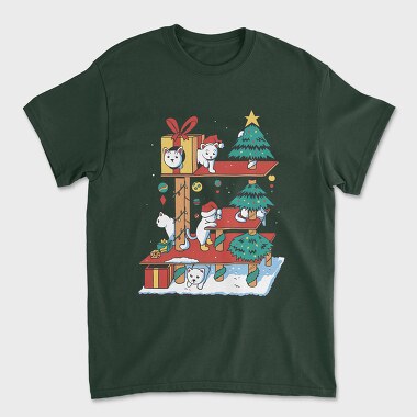 Cat House Christmas, Tricou Barbati (Unisex)