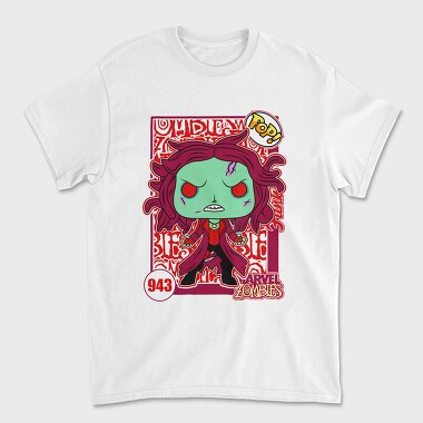 Funko Marvel Zombies Scarlet Witch, Tricou Barbati (Unisex)