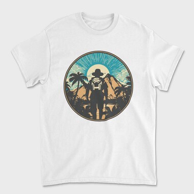 Hiking Palm Trees, Tricou Barbati (Unisex)