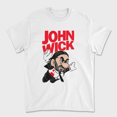 John Wick Mario, Tricou Barbati (Unisex)