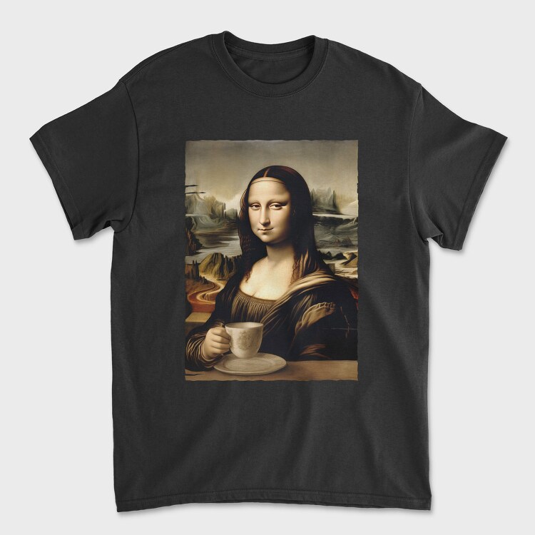 Monalisa Coffee, Tricou Barbati (Unisex)