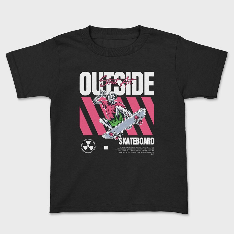 Outside Skateboard 1, Tricou Copii