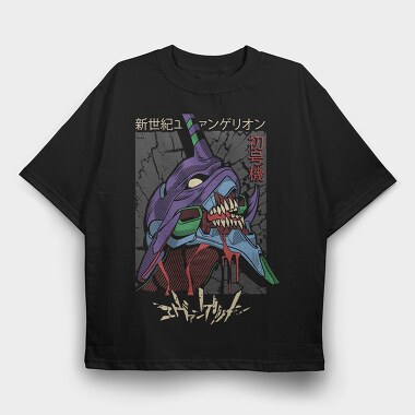 Neon Genesis Evangelion 6, Tricou Oversize Barbati (Unisex)