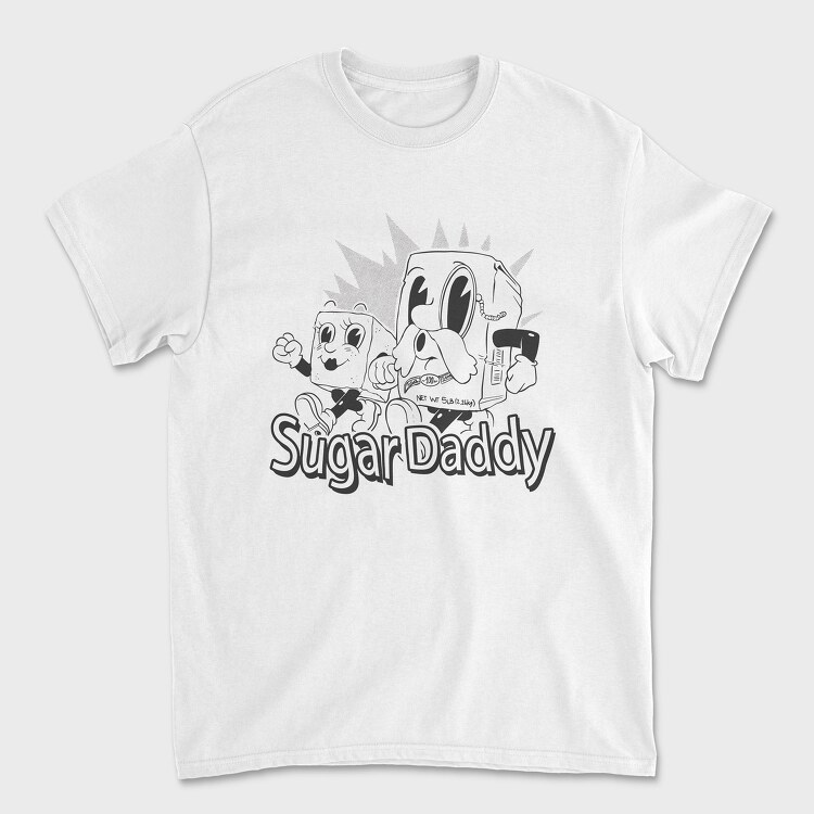 Sugar Daddy Cartoon Old, Tricou Barbati (Unisex)