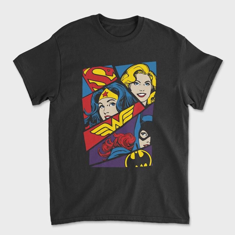 Supergirl Wonder Woman Batwoman, Tricou Barbati (Unisex)