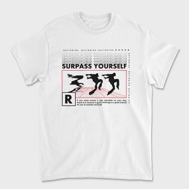 Surpass Yourself 1, Tricou Barbati (Unisex)