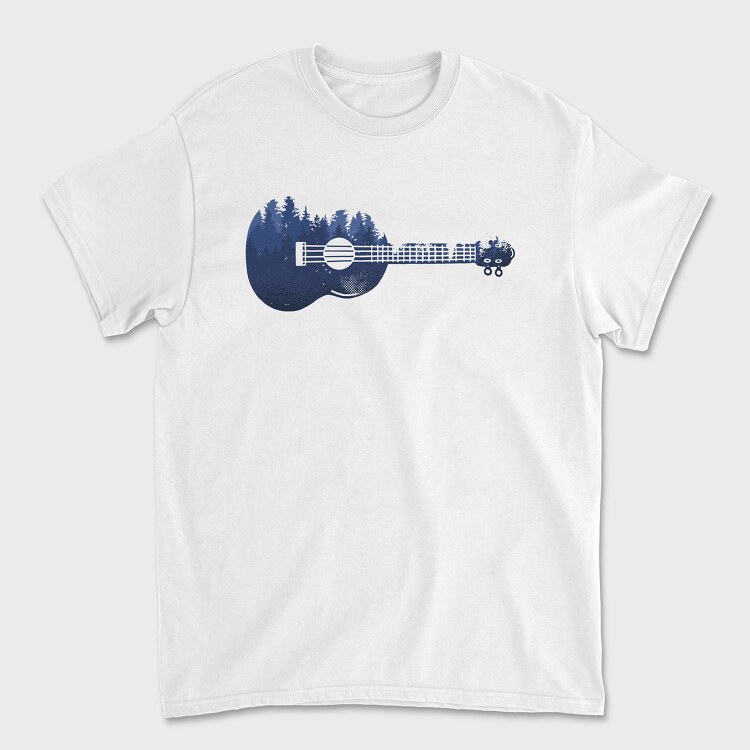 Ukulele Landscape, Tricou Barbati (Unisex)