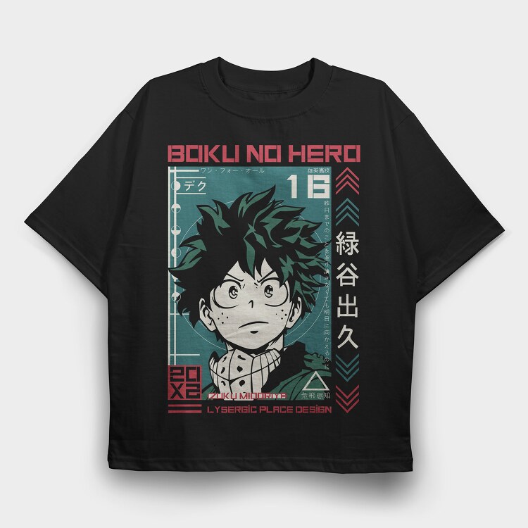 My Hero Academia 23, Tricou Oversize Barbati (Unisex)