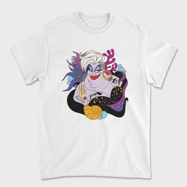 Villanas Disney Ursula D, Tricou Barbati (Unisex)