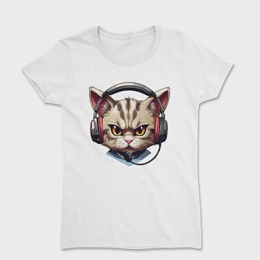 Angry Cat Earphones, Tricou Femei