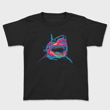 Angry Shark Neon, Tricou Copii