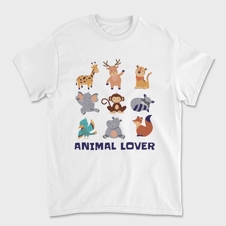 Animal Lover Cartoons, Tricou Barbati (Unisex)