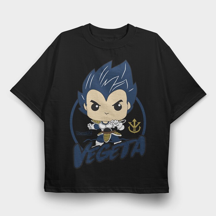 Funko Anime Vegeta Drangon Ball Z, Tricou Oversize Barbati (Unisex)