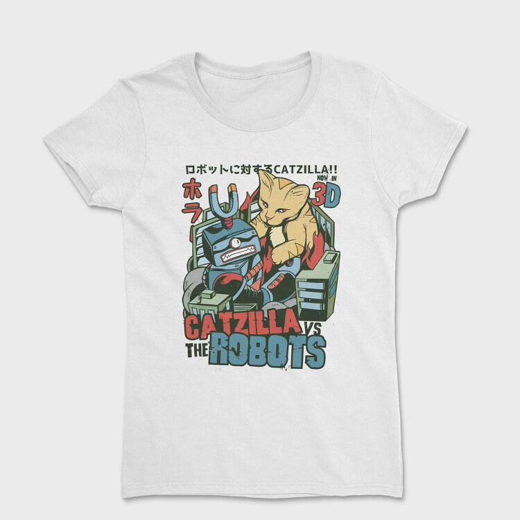 Catzilla vs Robot, Tricou Femei