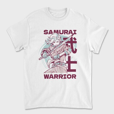 Anime Samurai Warrior, Tricou Barbati (Unisex)