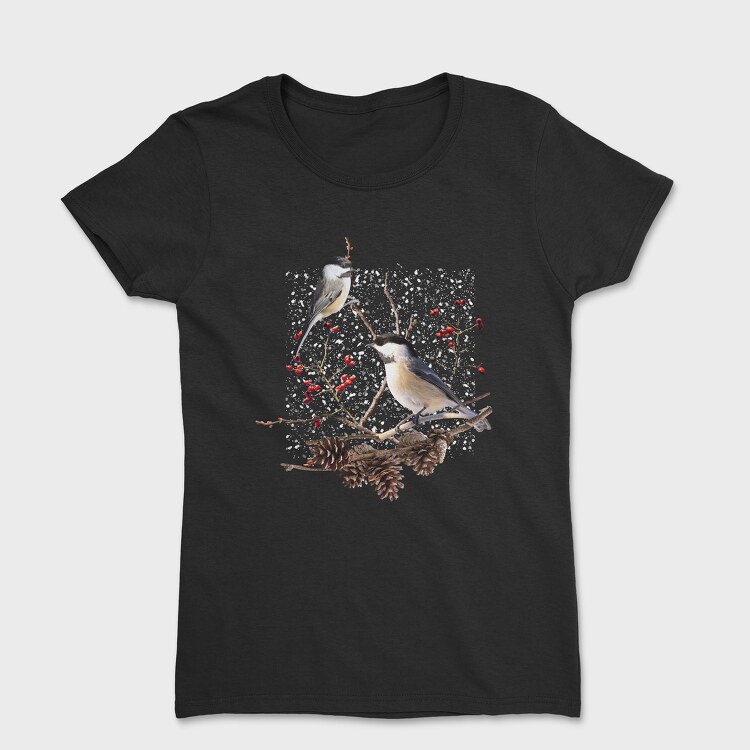 Chickadee Bird, Tricou Femei