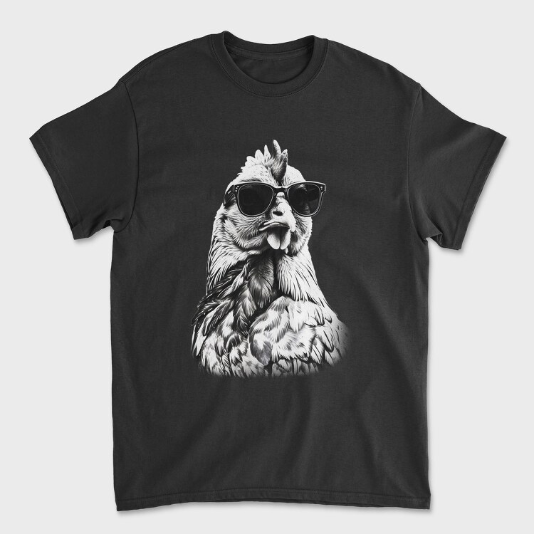 Chicken Monochrome Sunglases, Tricou Barbati (Unisex)