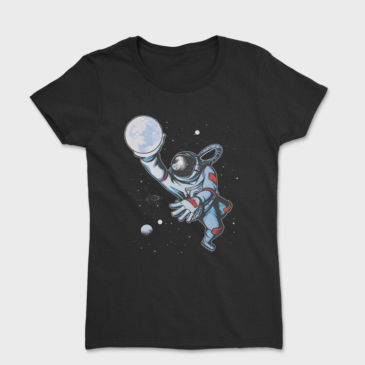 Astronaut Moon Basket, Tricou Femei