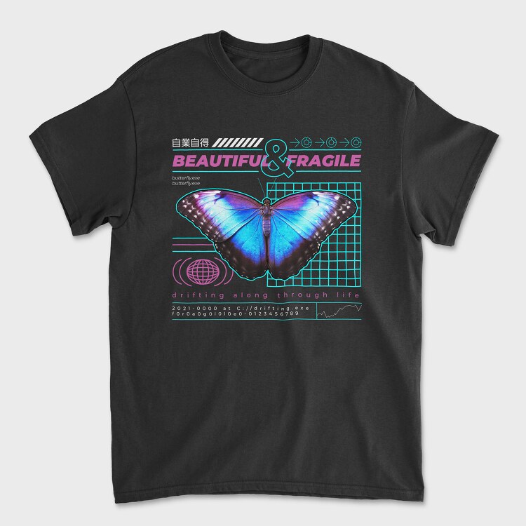 Trap Butterfly, Tricou Barbati (Unisex)