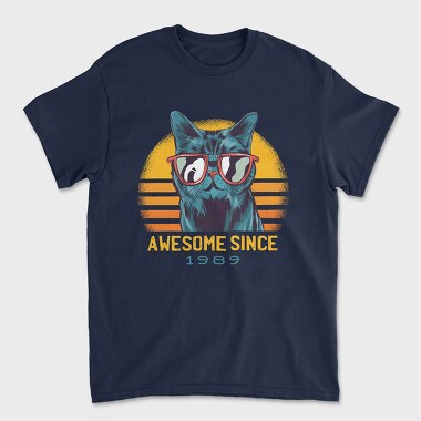 Awesome Cat Since, Tricou Barbati (Unisex)