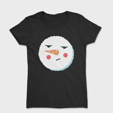 Christmas Snowman Faces 9, Tricou Femei