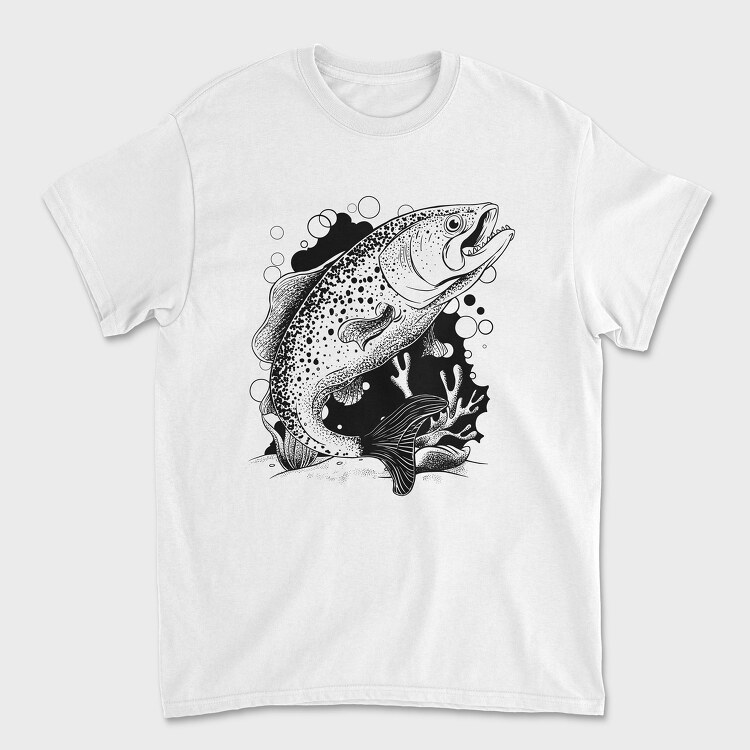 Fish Illustration, Tricou Barbati (Unisex)