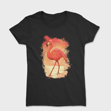 Flamingo Painting, Tricou Femei