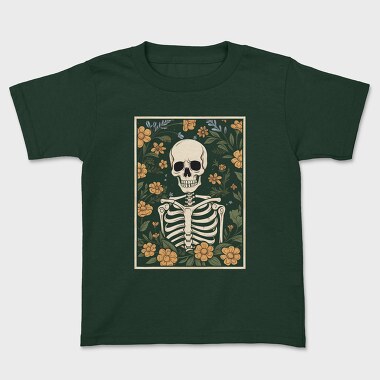 Floral Skeleton, Tricou Copii