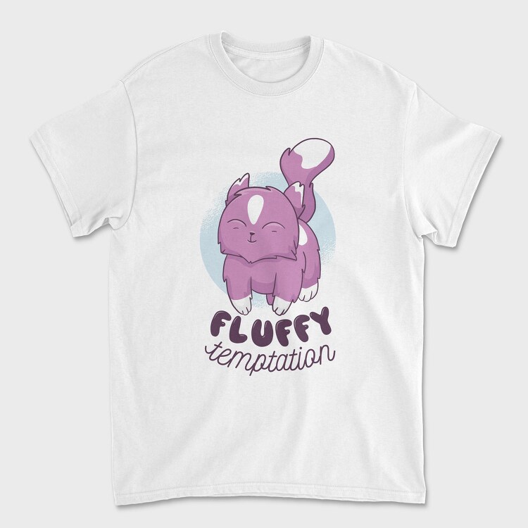 Fluffy Cat, Tricou Barbati (Unisex)