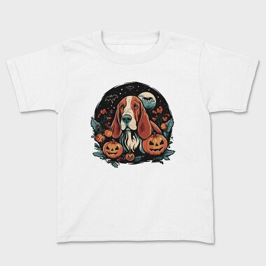 Basset Hound Halloween, Tricou Copii