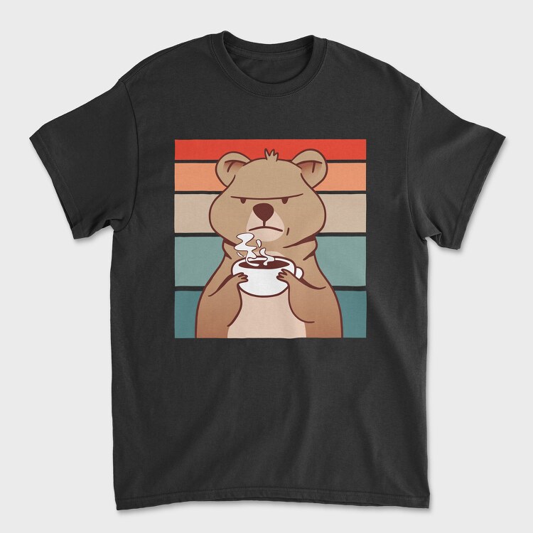 Coffee Grumpy Quokka, Tricou Barbati (Unisex)