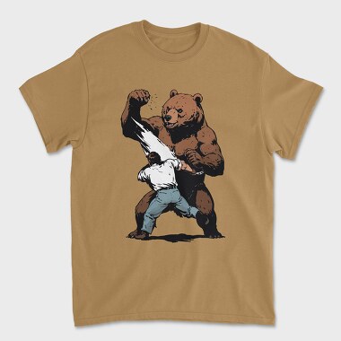 Bear Figth, Tricou Barbati (Unisex)