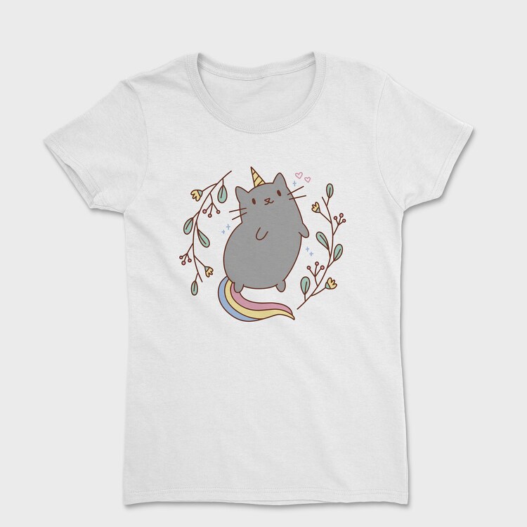 Unicorn Cat Cute, Tricou Femei