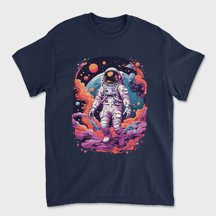 Colorful Astronaut Space, Tricou Barbati (Unisex)