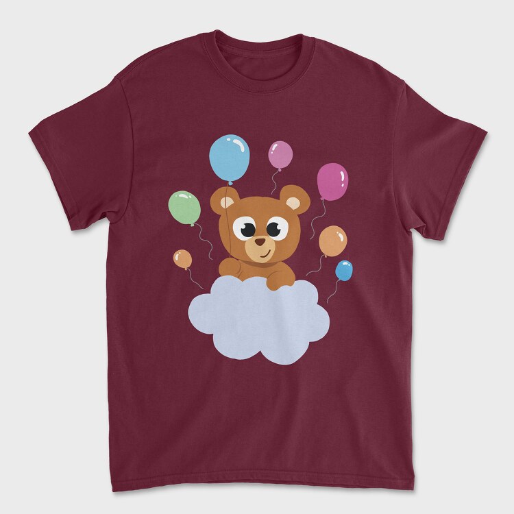 Bear on the Cloud, Tricou Barbati (Unisex)