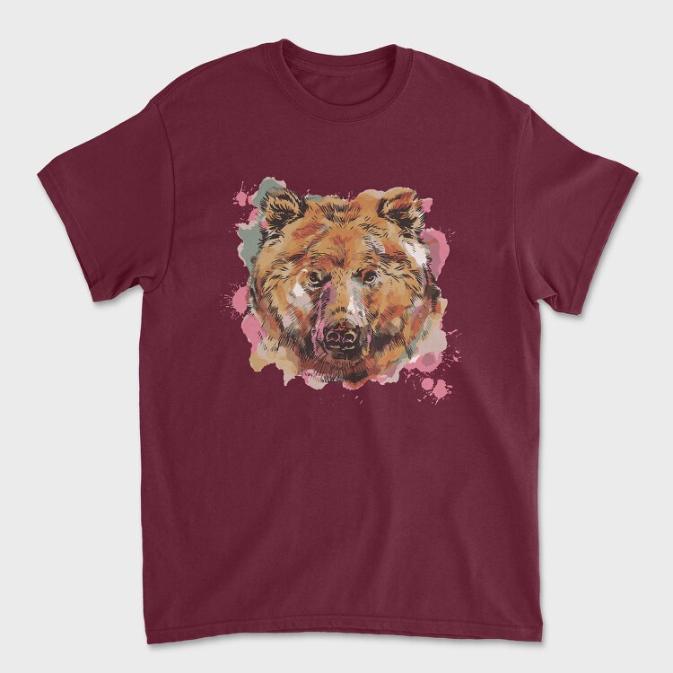 Bear Watercolor, Tricou Barbati (Unisex)