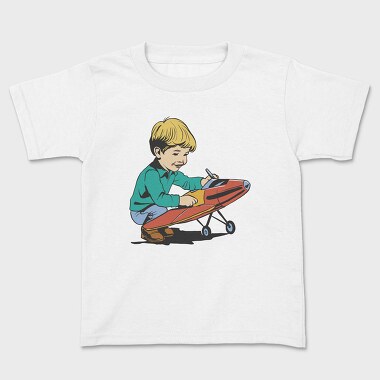 Kid Plane Vintage, Tricou Copii